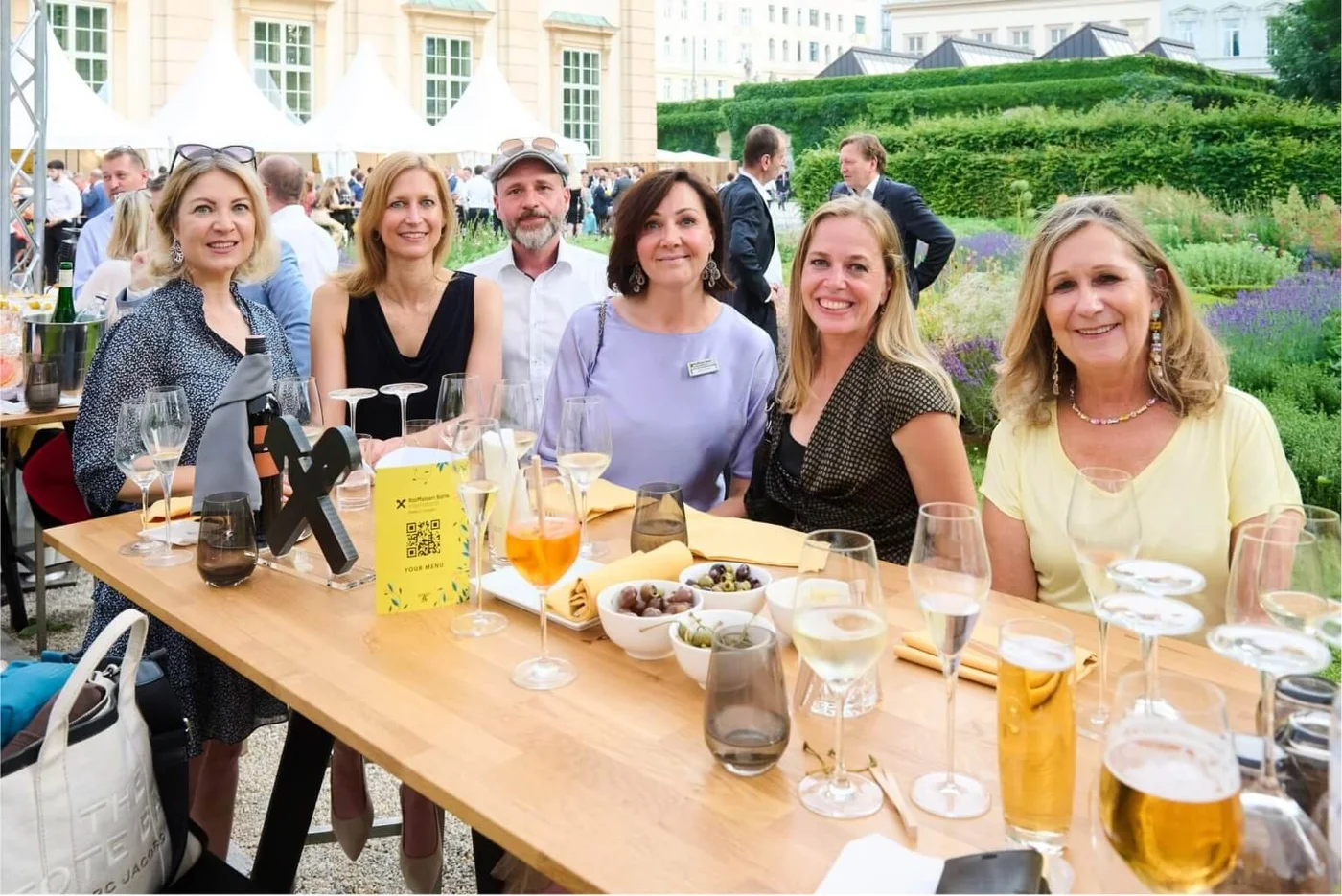 women at an summer event