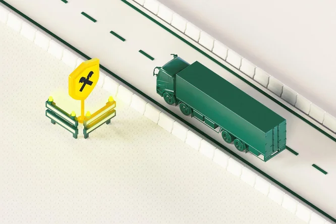 Digitale Illustration von grünen Schiffscontainern, die über ein Förderband mit Goldmünzen mit einem modernen Bürogebäude verbunden sind – symbolisiert den Waren- und Geldfluss im globalen Handel.