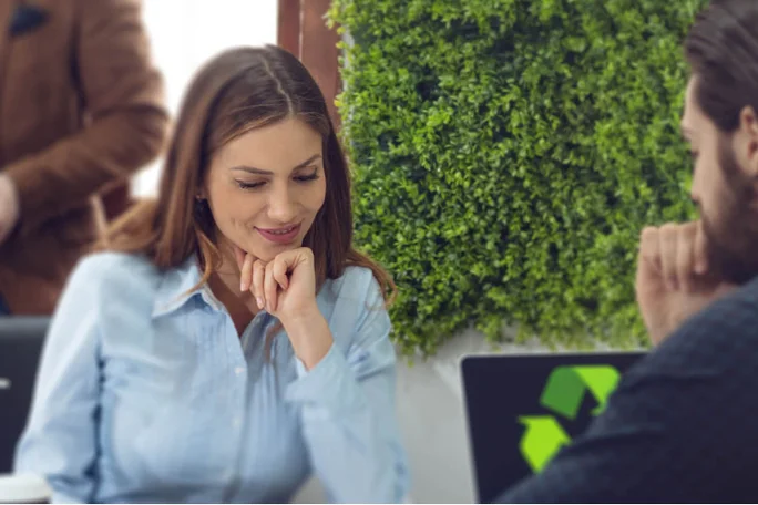woman reading something
