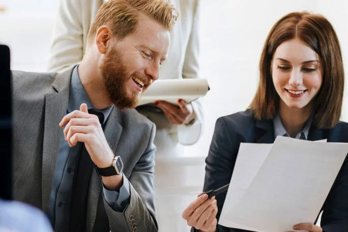two business people