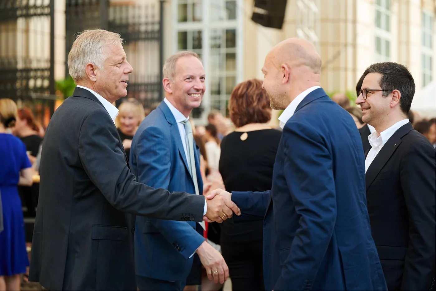business men handshaking