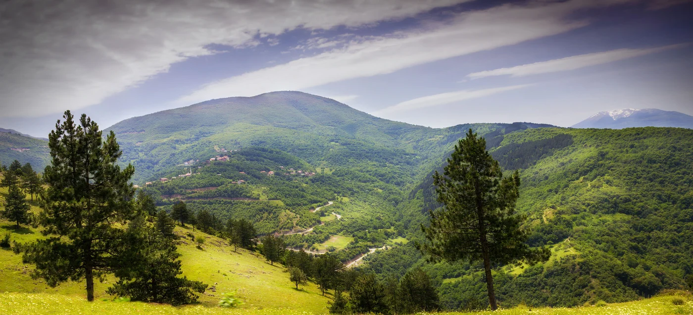 mountain valley in kosovo