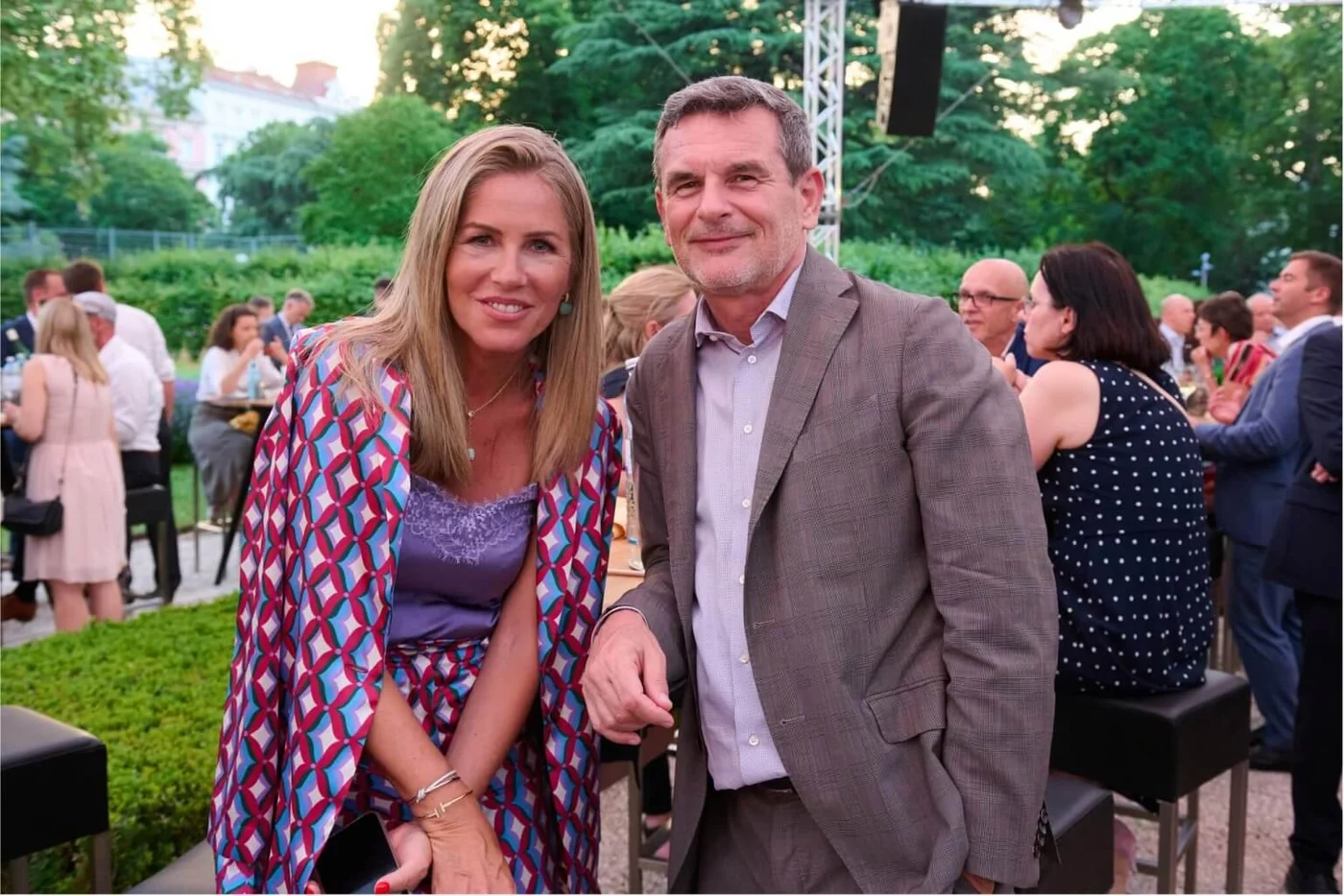 couple at an summer event
