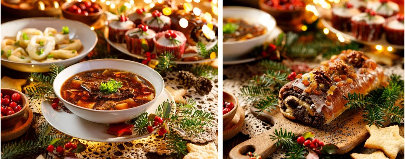 Mushroom Soup and Poppy Seed Cake