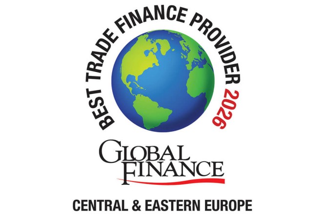 Logo des Global Finance 2025 Trade Award
