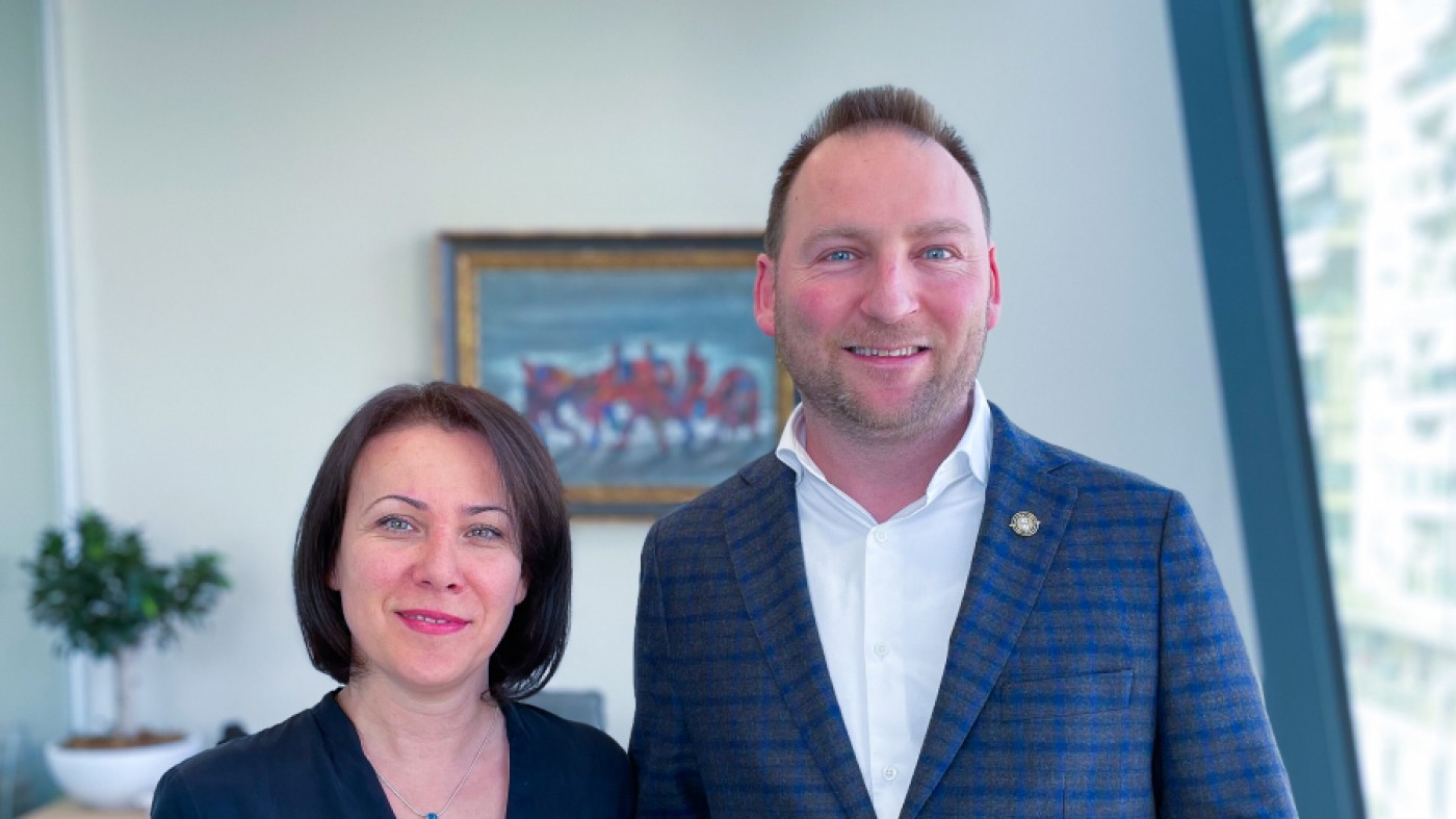 Suela Cela, Head of operations & Rinald Gjyli, Head Of Treasury ©credinsbank