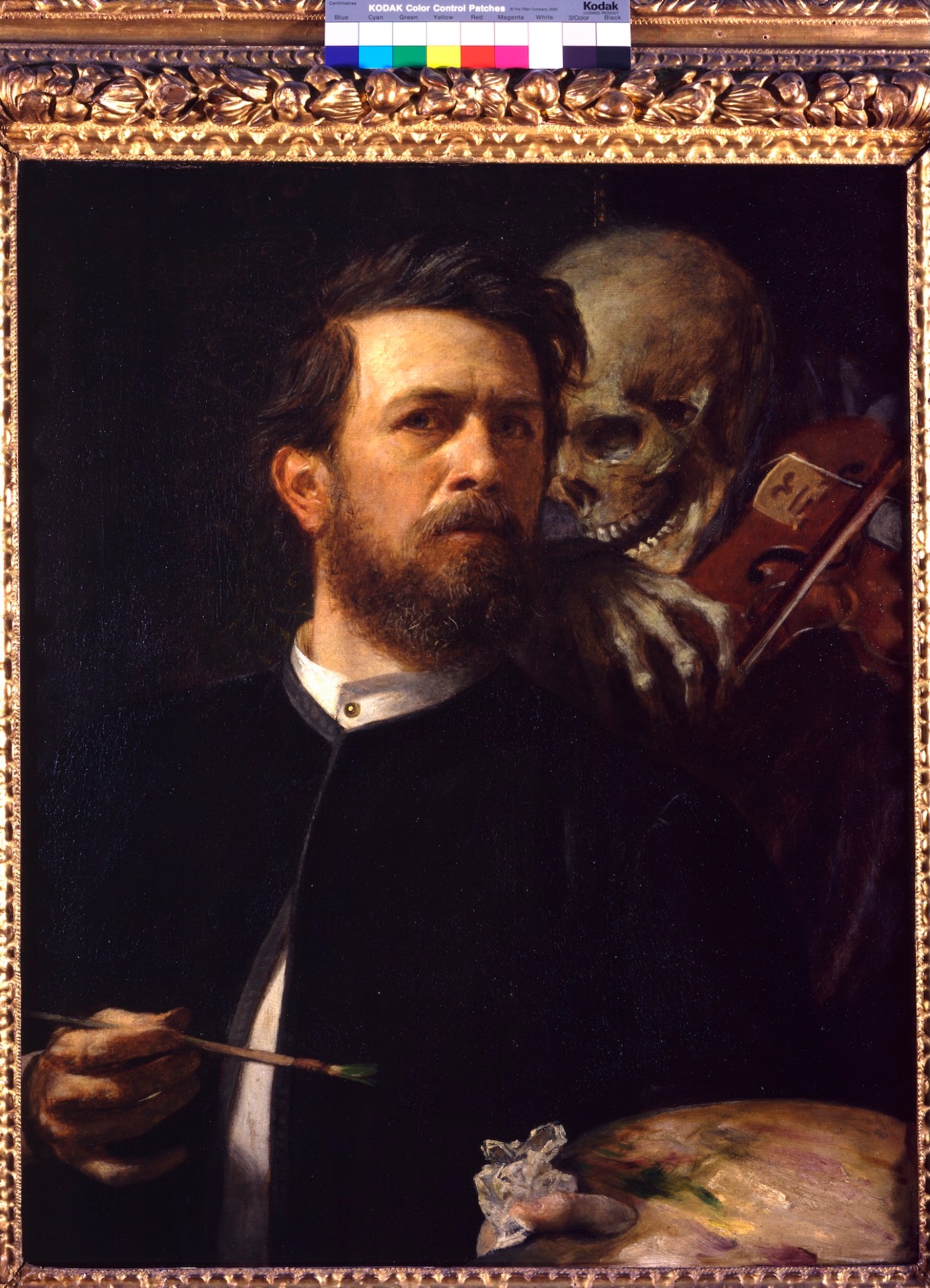 Arnold Boecklin Selbstbildnis mit fiedelndem Tod 1872 Staatliche Museen zu Berlin c Foto bpk AI633_001