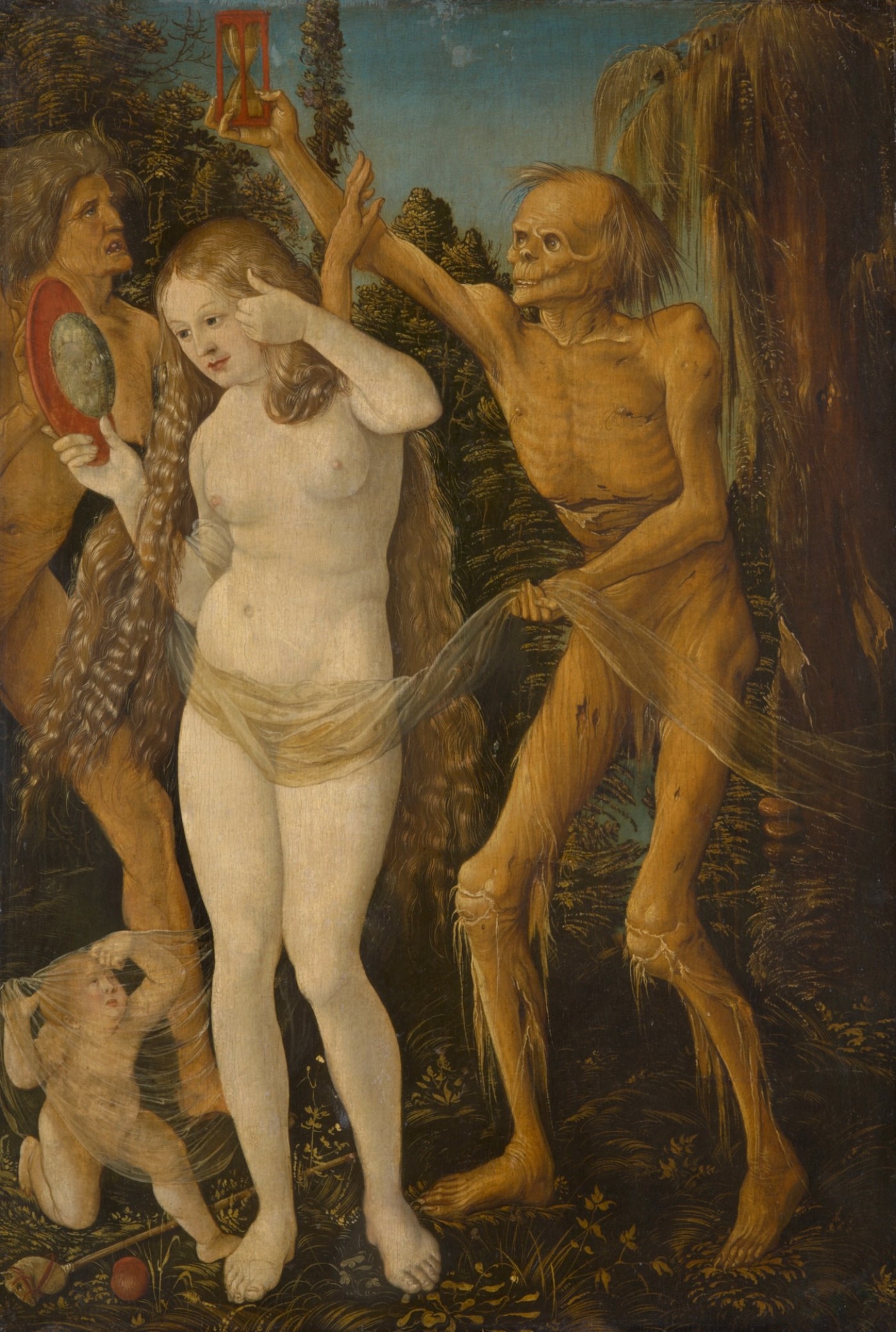 Hans Baldung Grien Die drei Lebensalter und der Tod 1509 10 KHM (c) KHM GG 2636