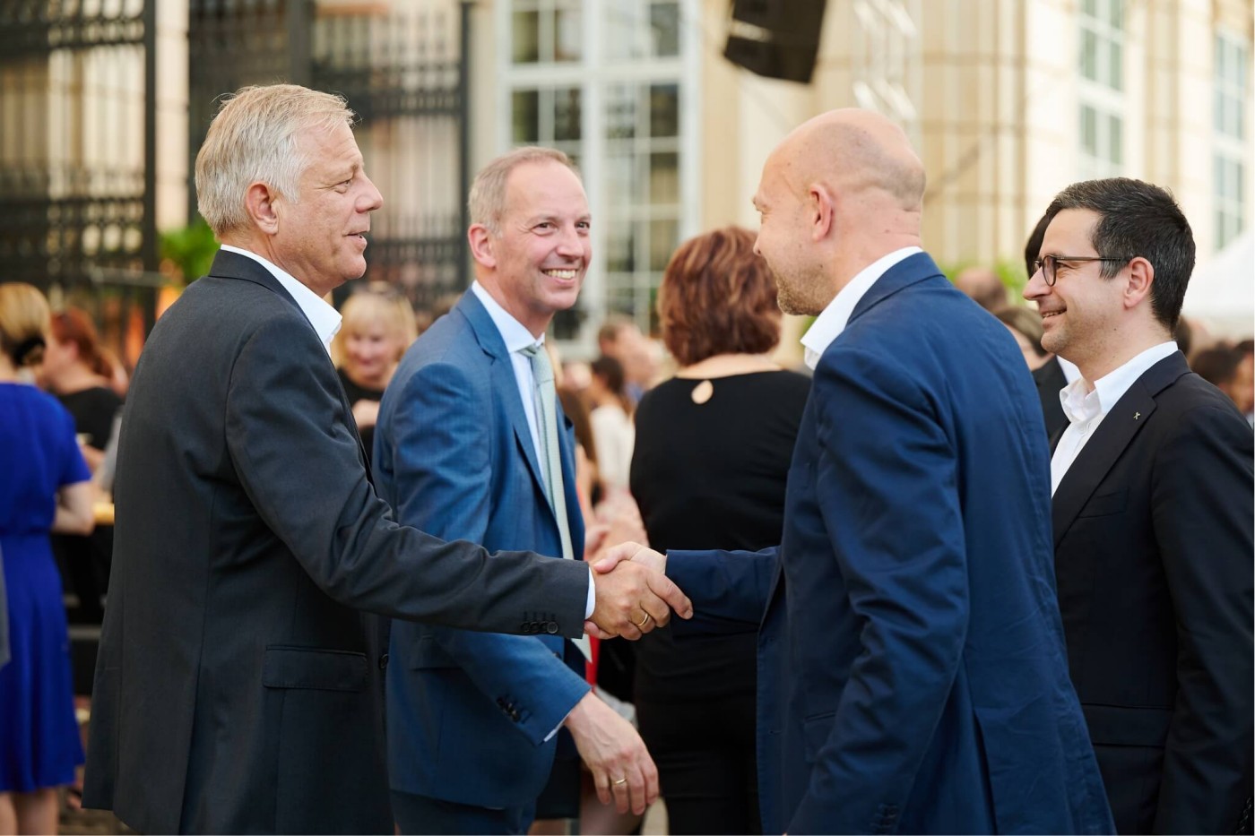 business men handshaking