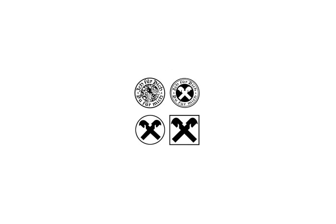 Historische Logos von Raiffeisen