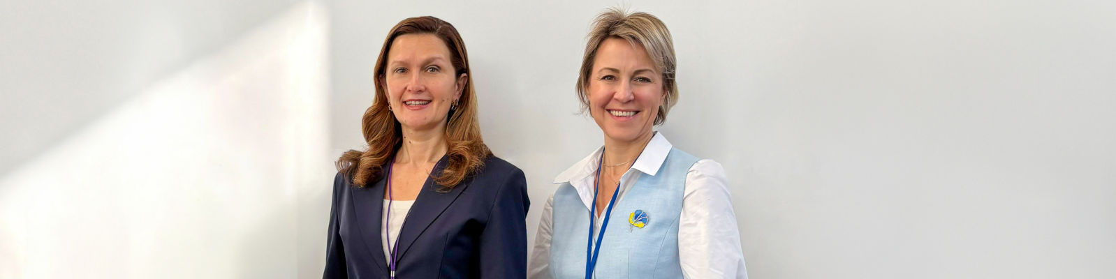 Nataliia Gurina and Nataliia Pashchenko, two white women, side-by-side